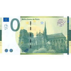 0 Euro biljet Notre-Dame Paris